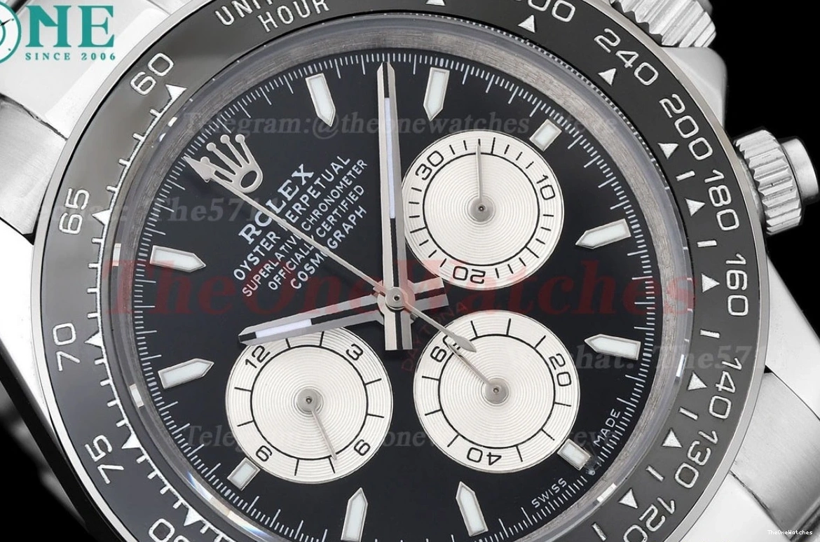 A3836 40mm White Black Daytona GDF SS SS 0225